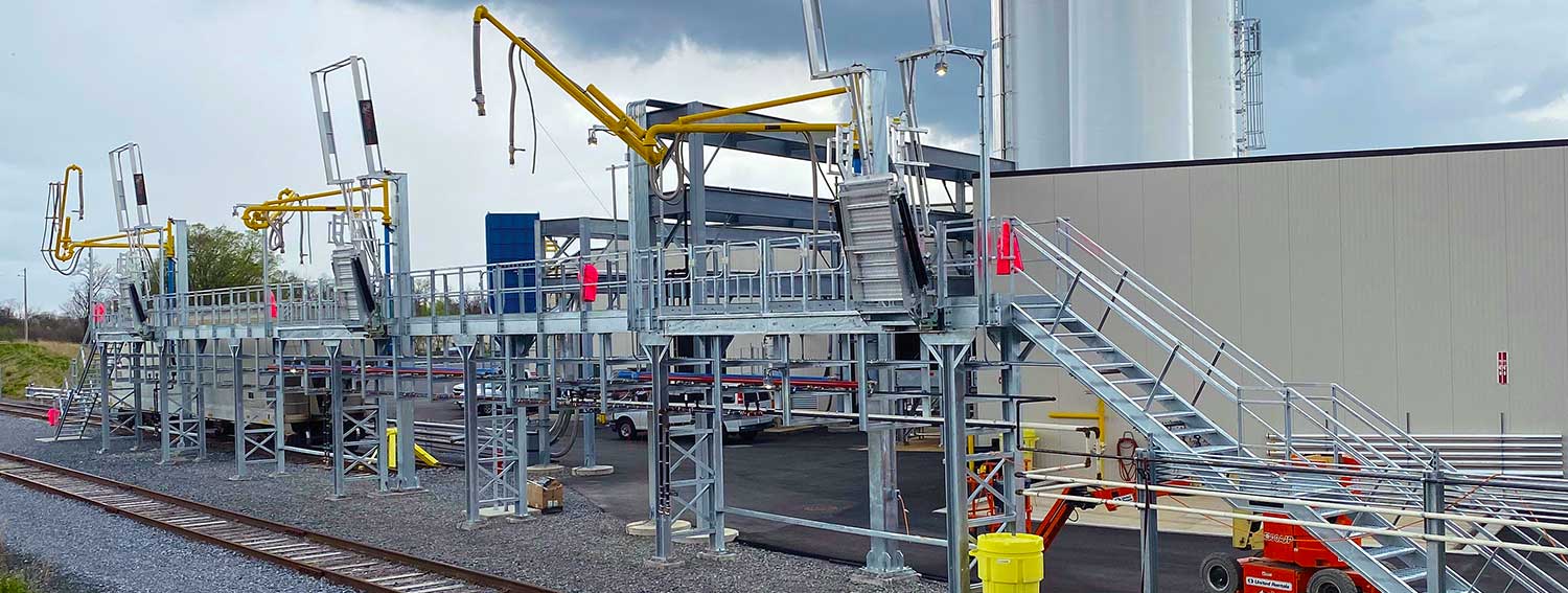 rail car loading rack