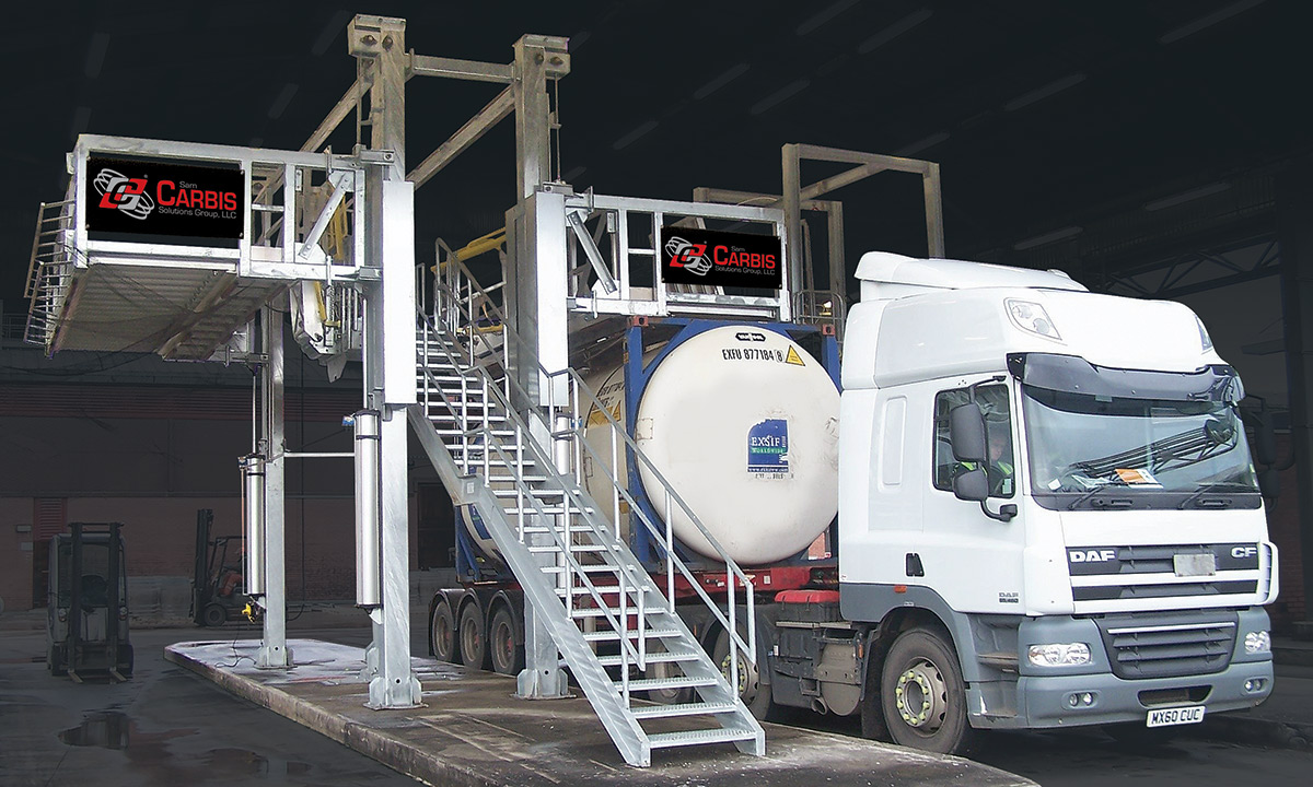Truck loading access platform